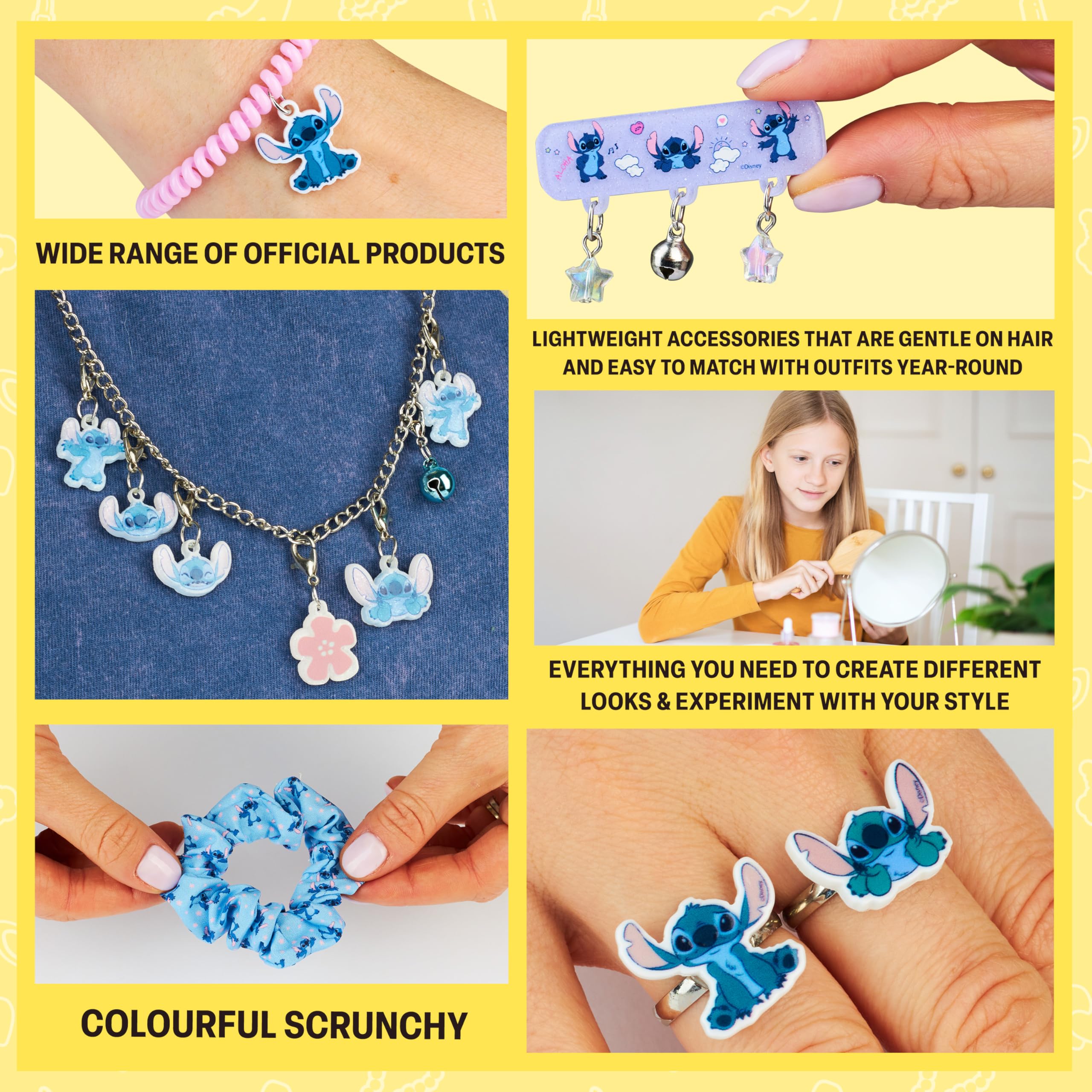 Get Trend Disney Stitch Calendario Avvento 2025 Ragazza, Accessori Capelli e Gioielli, Mollette Capelli Scrunchies, Xmas Regalo Ragazza (Lilla Stitch)
