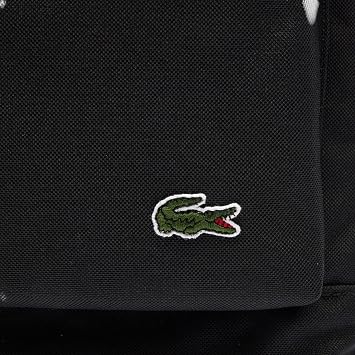 Lacoste Unisex Neocroc Rectangular Backpack, Black, One Size
