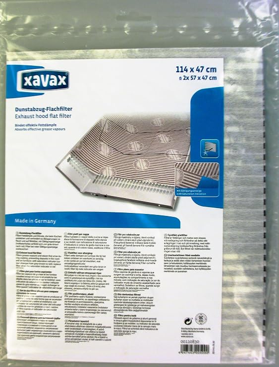 Xavax Flat Filter for Cooker Hoods, set of 2