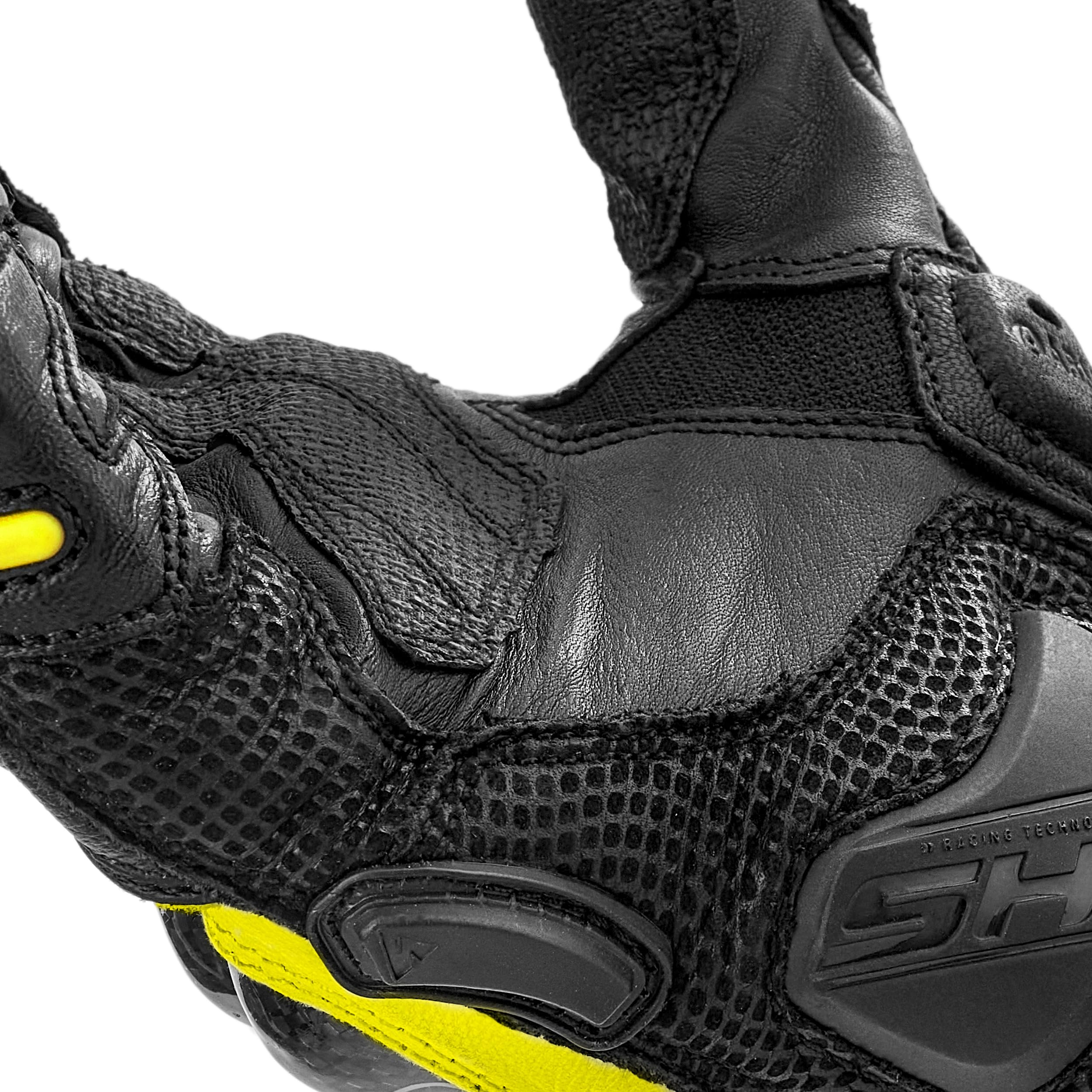 SHIMA RS-3 Guantes Moto Mujer Cuero Homologados Largo Verano Motos Guante Ventilado Certificatos Con Protección Motorista Racing Protecciones Ventilación Verão (Femenino, Negro, XS)