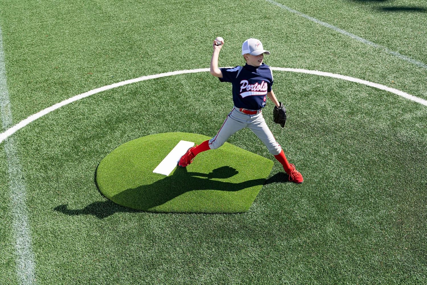 Portolite - 6" Standard Stride Off Game Mound - One-Piece - Game Pitching Mounds -