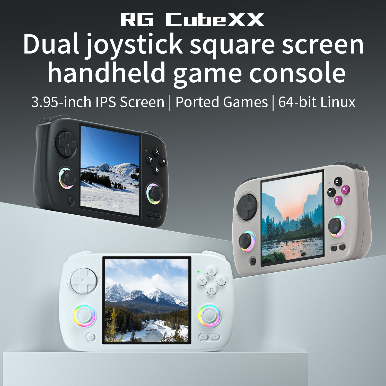 Amazon.com: RG Cubexx Retro Game Handheld 3.95 Inch IPS Screen 720