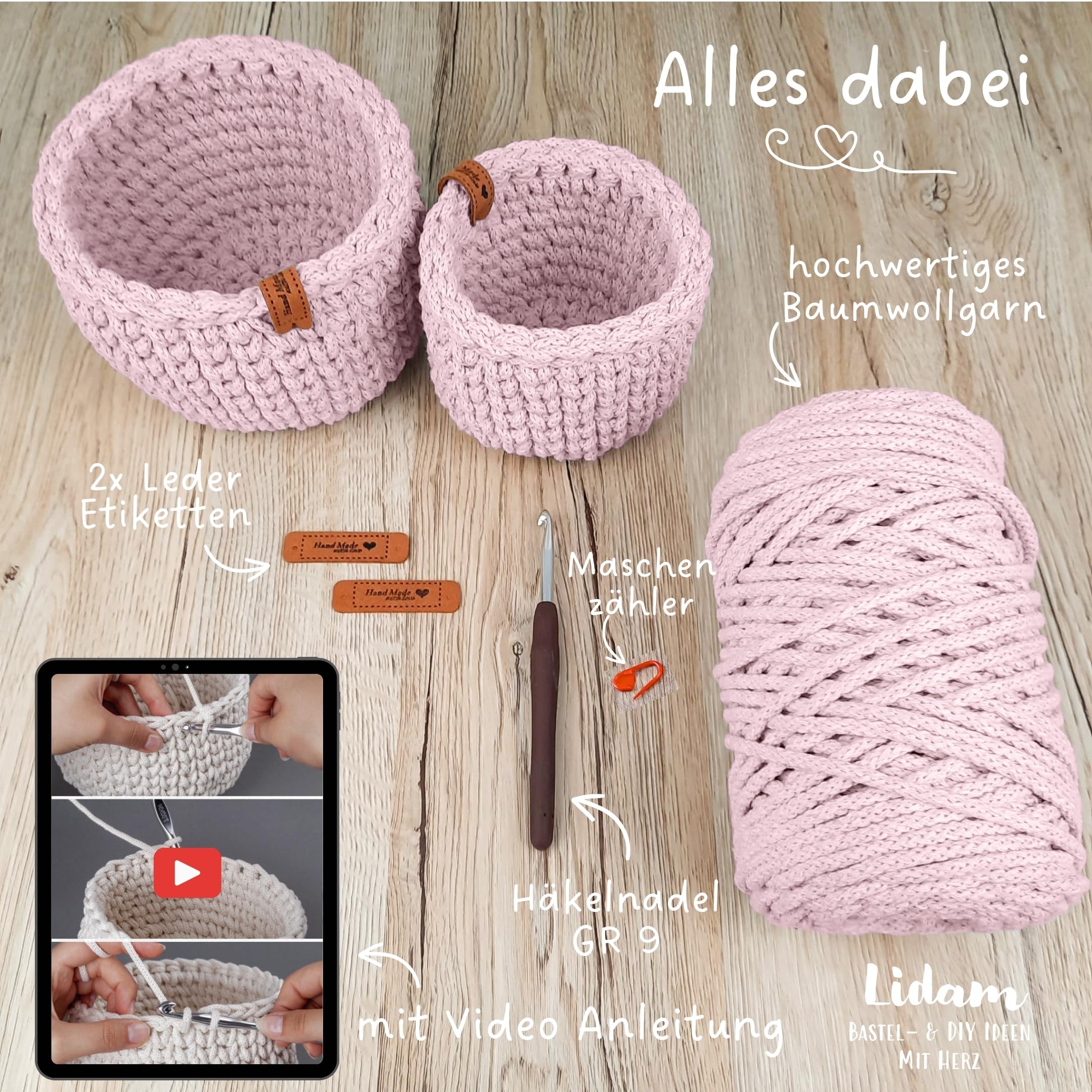Set Uncinetti Aeelike Kit Per Uncinetto, Set Per Principianti E Adulti, Kit Per Uncinetto Con Lana, Uncinetti Ergonomici Uncinetto Set Principianti