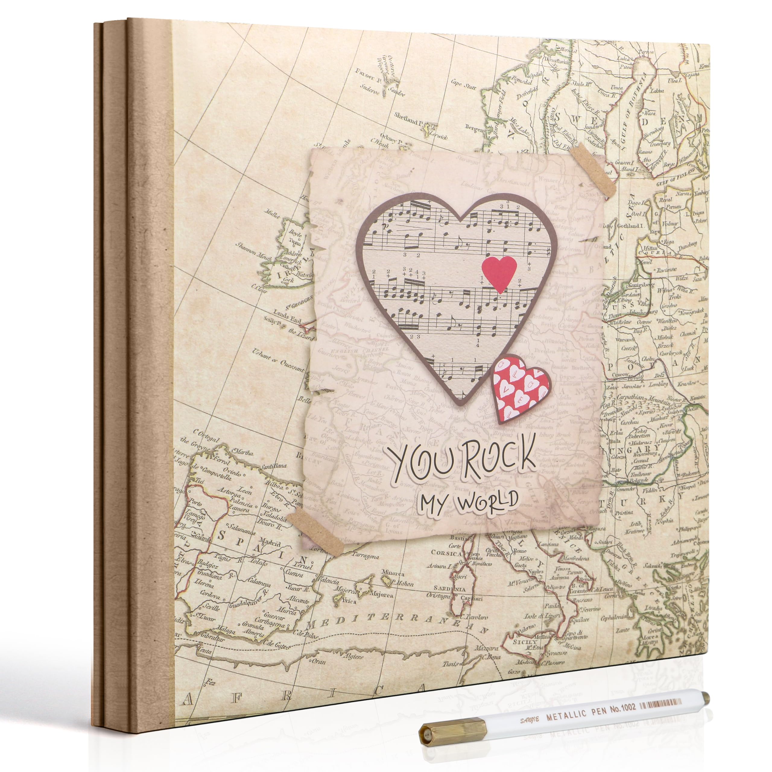Holoary Self Adhesive Page Photo Album for 3x5 4x6 5x7 6x8 8x10 Photos
