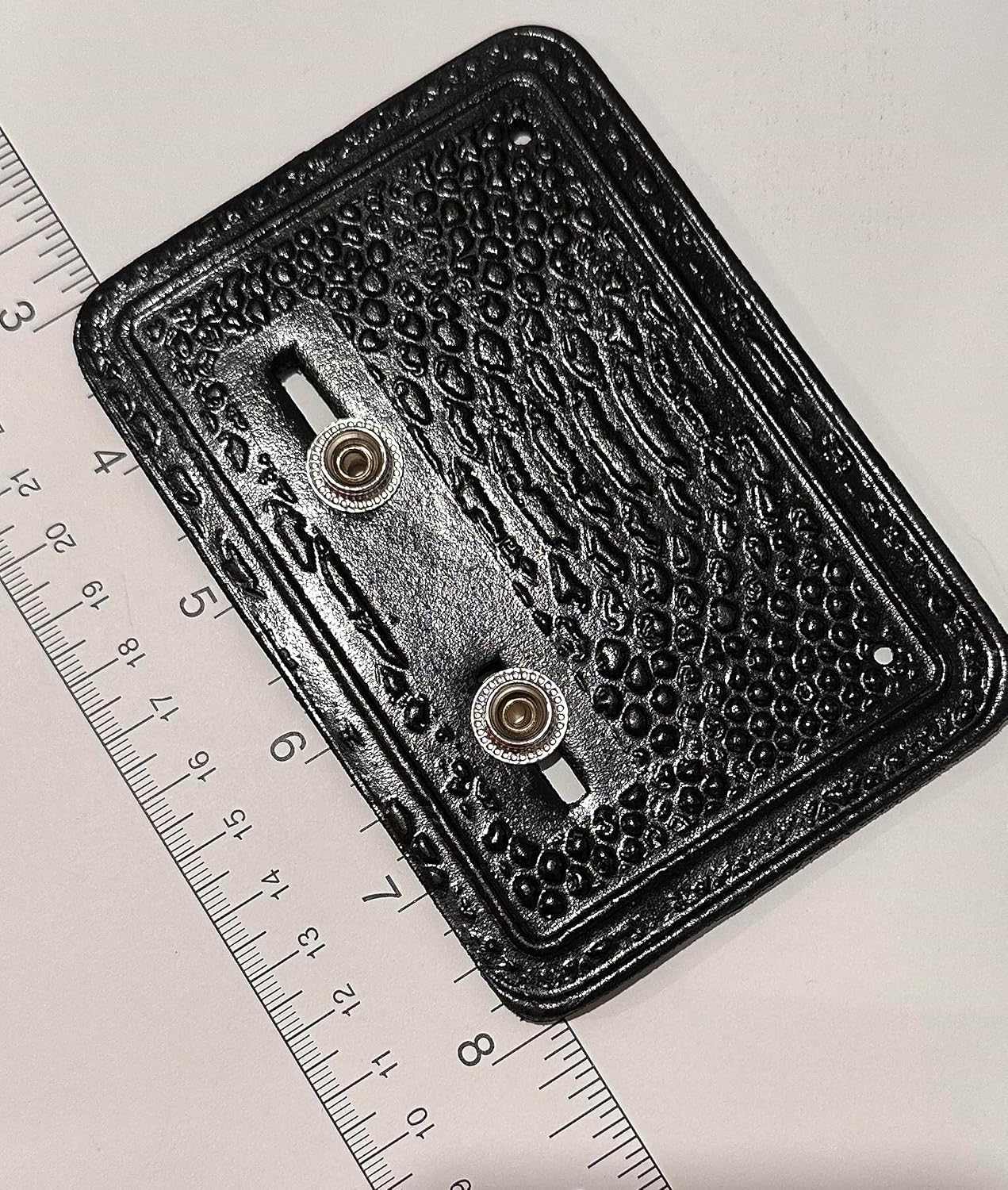 Pack of 2 Wrestlers Belt Wall Mount Leather Wall Hanger Black Twin Pack Improved Version