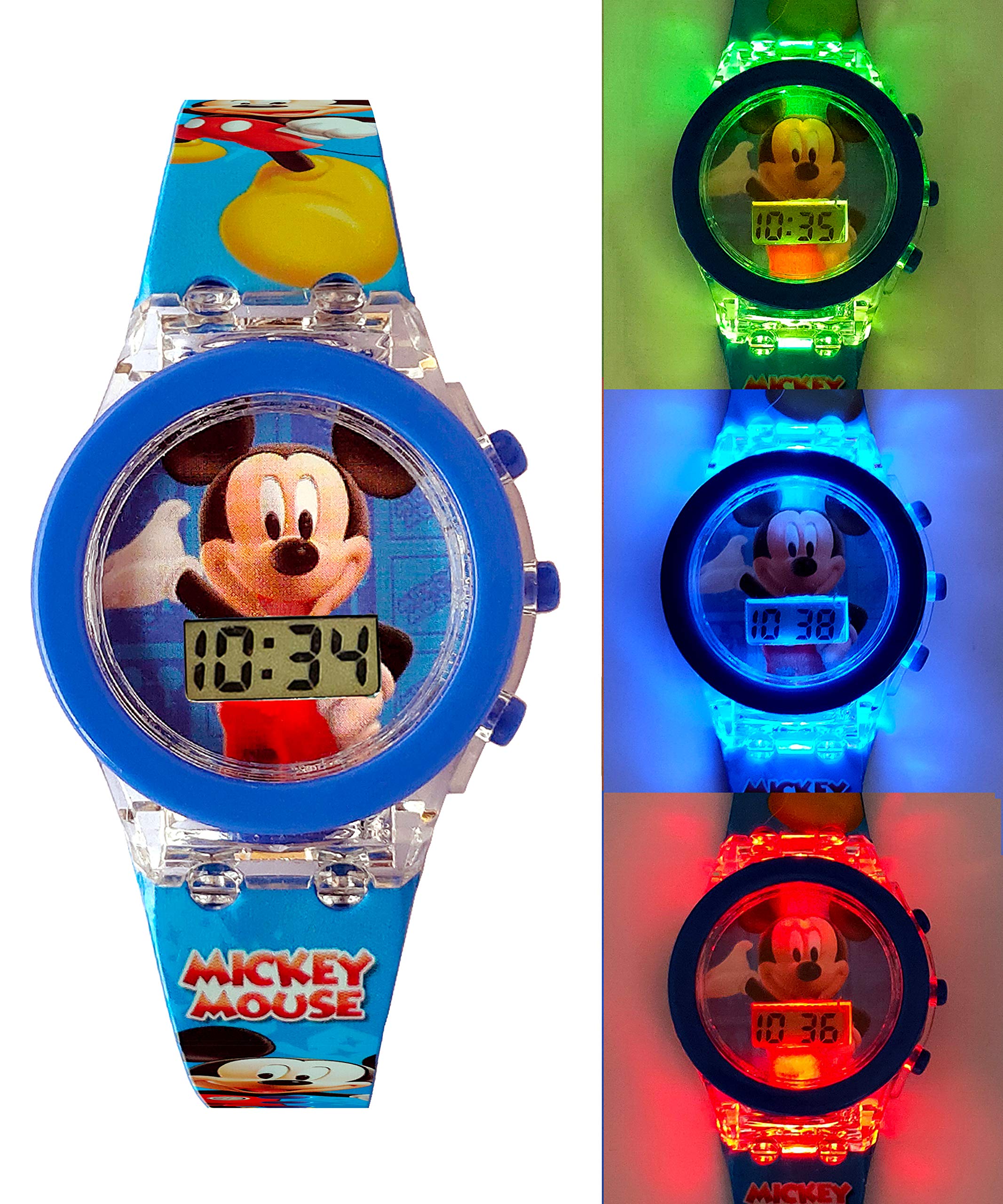 WILD SPARROW Classic Comic Character Mickey Multicolored Digital LED Glowing Light Wrist Watch (Best Return Gift for Kids) (B08WPP2K3T) Amazon Price History, Amazon Price Tracker