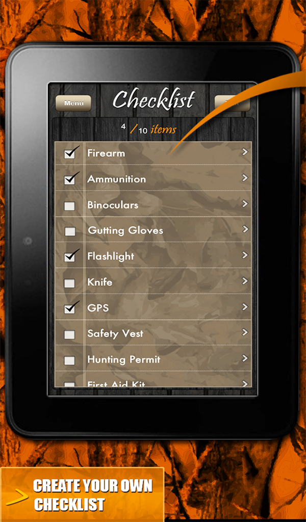 Hunting Guide Tracker Example Deer Hunting Guide! Checklist, Notes, and Wallpaper - App on Amazon ...
