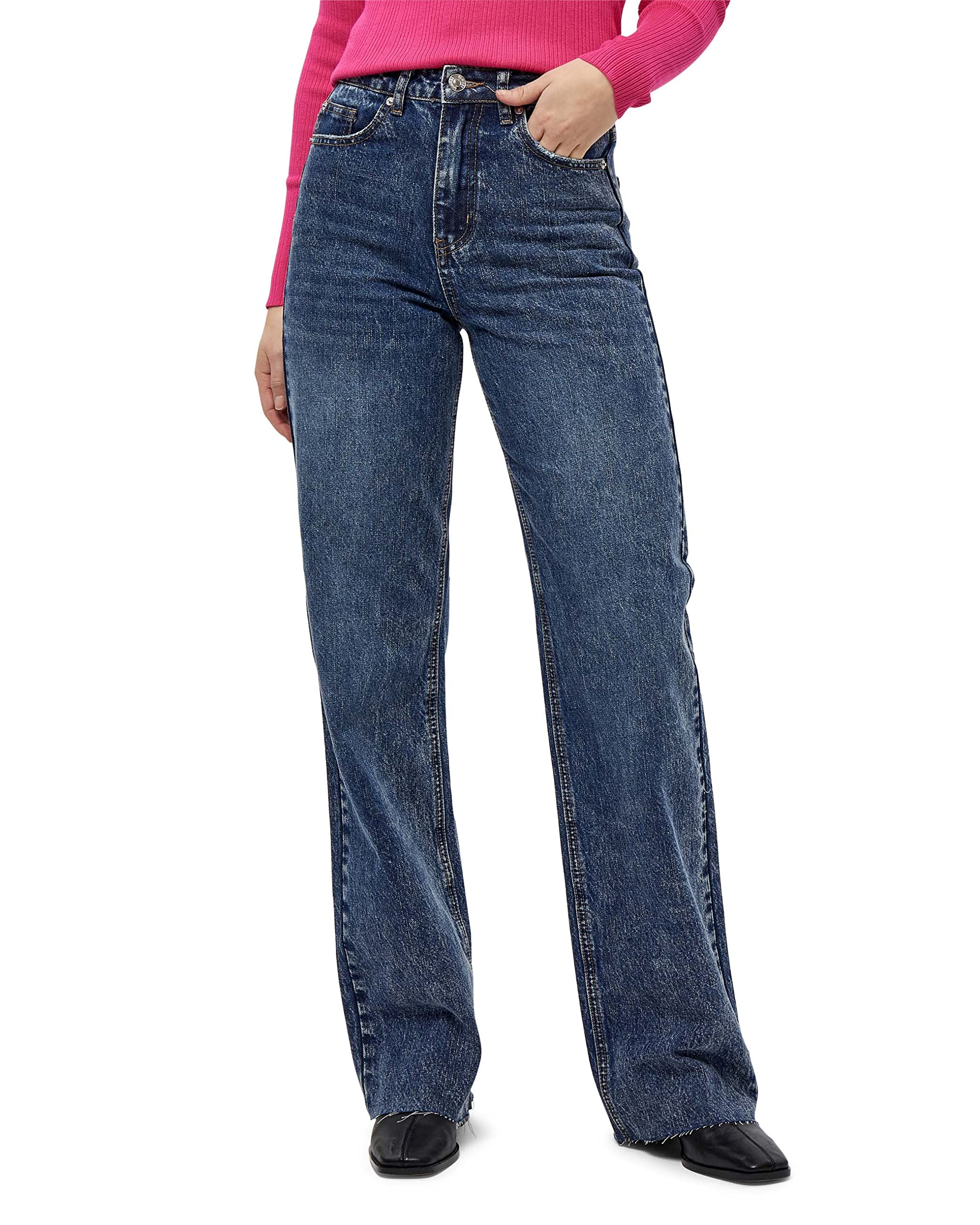 Desires Women's Koral Wide Leg Jeans 9620 Dark Blue 14