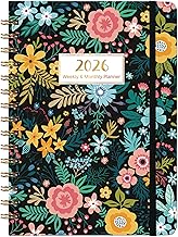 2026 Planner - Calendar/Planner 2026, JAN 2026 - DEC 2026, 6.3" x 8.4", 2026 Planner Weekly and Monthly with Tabs, Hardcover + Back Pocket + Thick Paper + Twin-Wire Binding