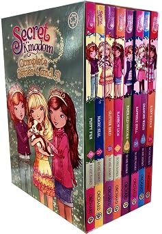 Secret Kingdom Series 4 and 5 Collection Rosie Banks 8 Books Box Set Book 19-26 Puppy Fun, Magic Seal, Glitter Bird, Rainbow Lion, Emerald unicorn, Sapphire Spell, Diamond Wings, Ruby Riddle