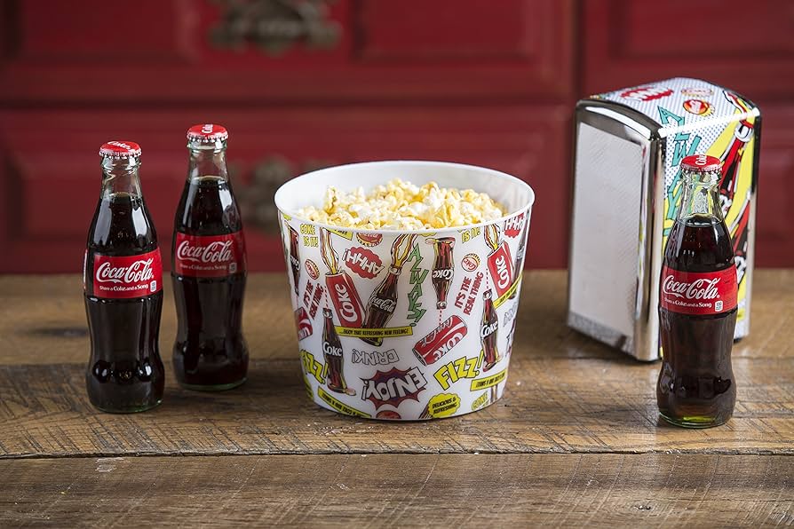 Amazon.com: TableCraft CC401 Coca-Cola Popcorn/Snack Bucket
