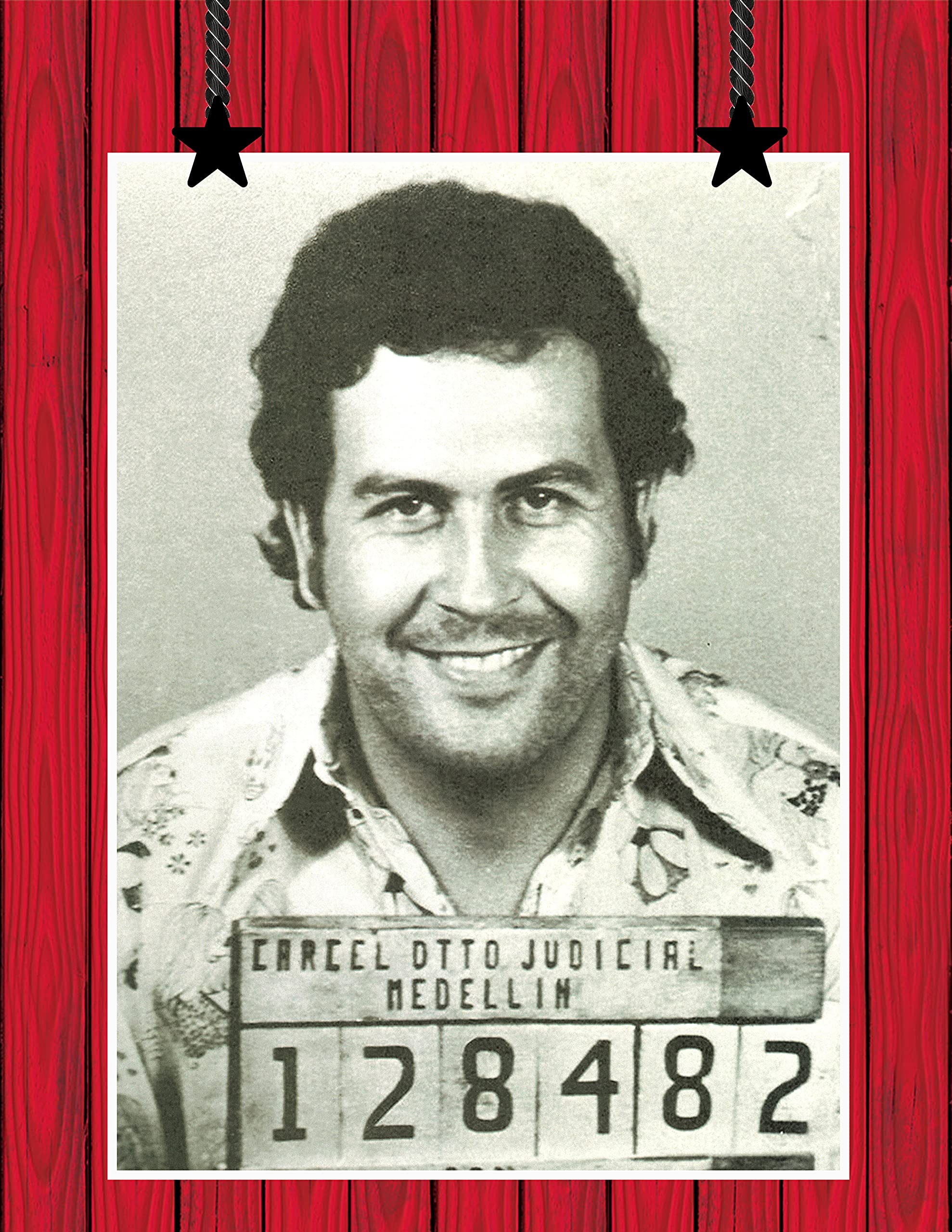 Pablo Escobar Mugshot El Patron Medellin Columbia Poster 8.5x11