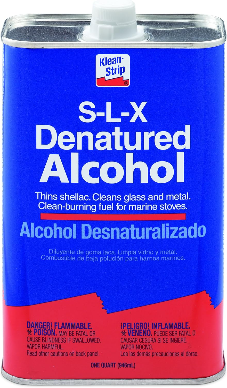 KleanStrip QSL26 Denatured Alcohol, 1Quart, Paint Thinners & Solvents