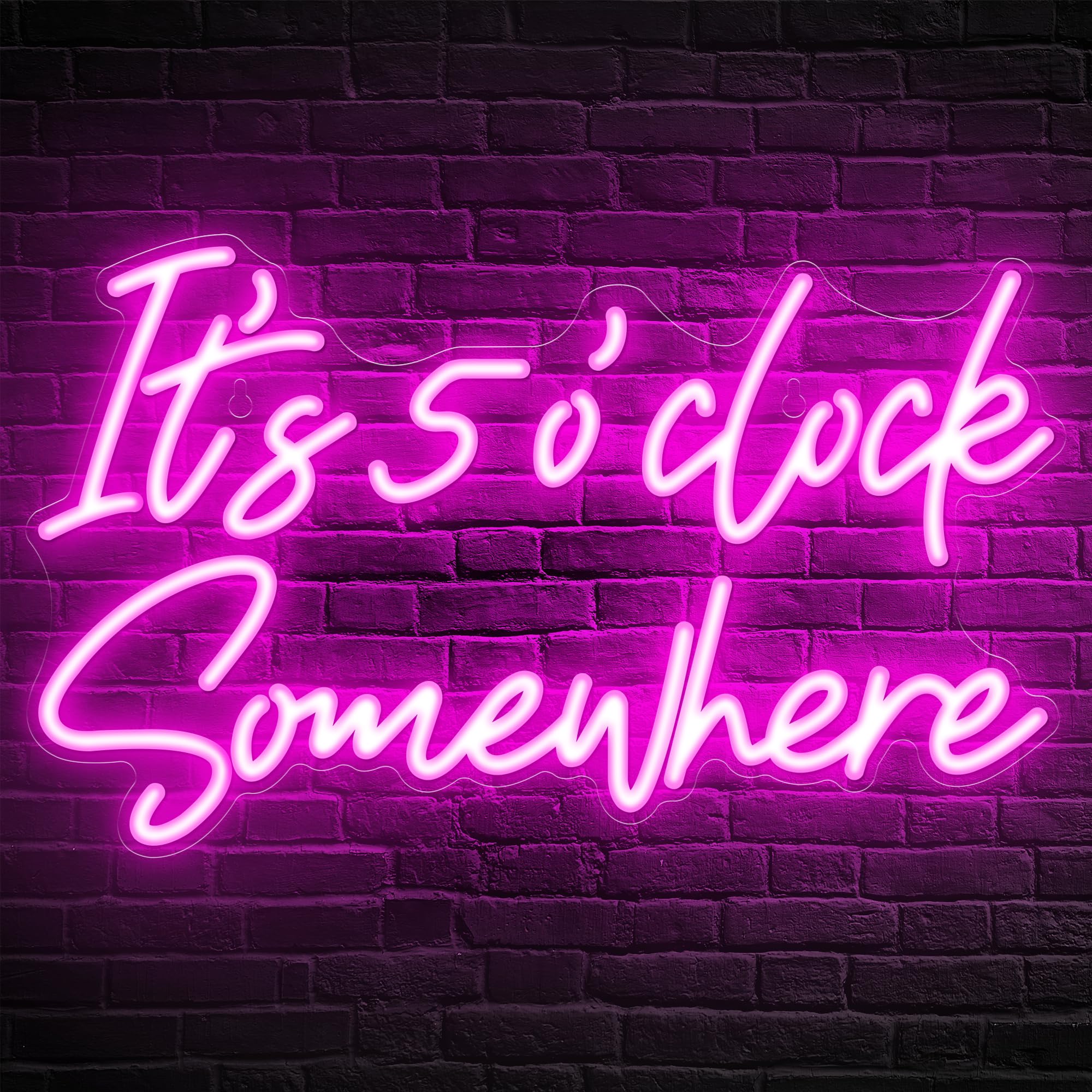 Kavaas Its 5 O'clock Somewhere Neon Sign, Neon Bar Signs for Kavaas Its 5 O'clock Somewhere Neon Sign, Neon Bar Signs for