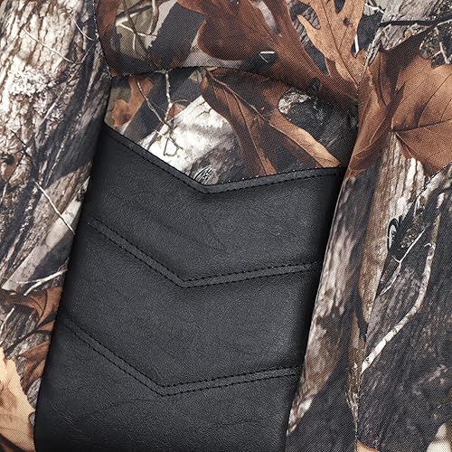 Miniatura 6 de NORTHCAPTAIN Asiento plegable para barco de pesca con respaldo bajo, tornillos de acero inoxidable incluidos, camuflaje, 2 asientos