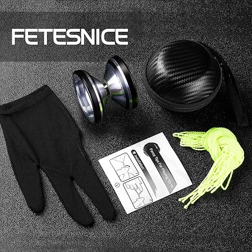 Miniatura 7 de FETESNICE Yoyo Yoyo de aluminio de alta calidad sin respuesta Yoyo profesional de gran distancia Yoyo avanzado como regalo para adultos y