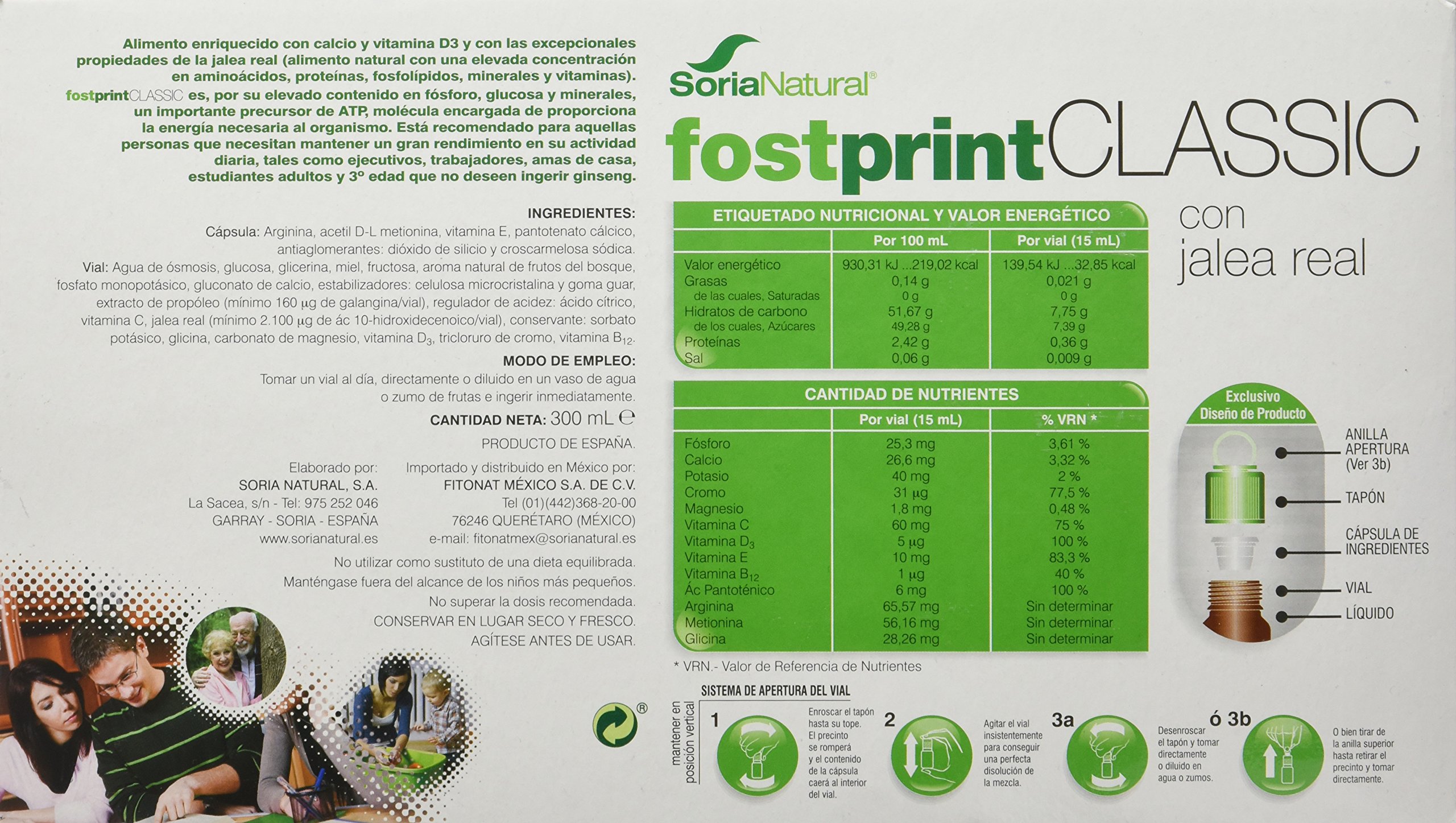 Fostprint Complemento Energético Con Jalea Real, 300 ml