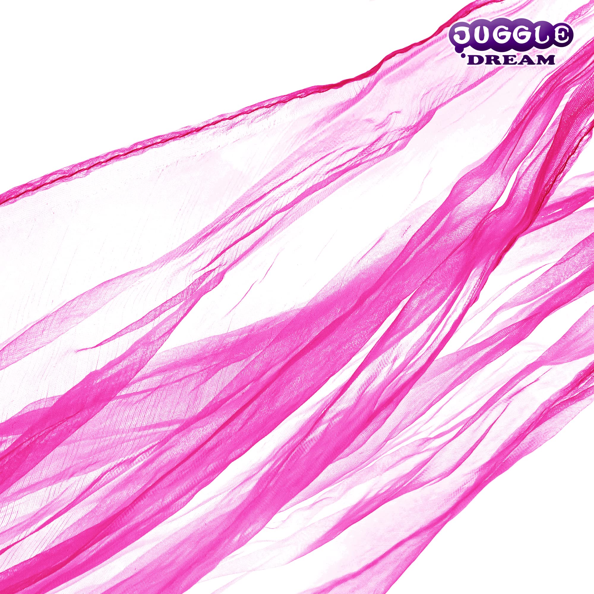 Juggle Dream Set di Scarf Bolas Flag Poi - Pratique de Jonglage - Soft-Pois - Spiral Pois Kit (Rose)