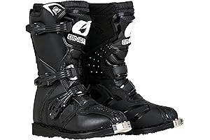 Boys Black Rider Boots (K1): Essential Kids Motorcycle Gear