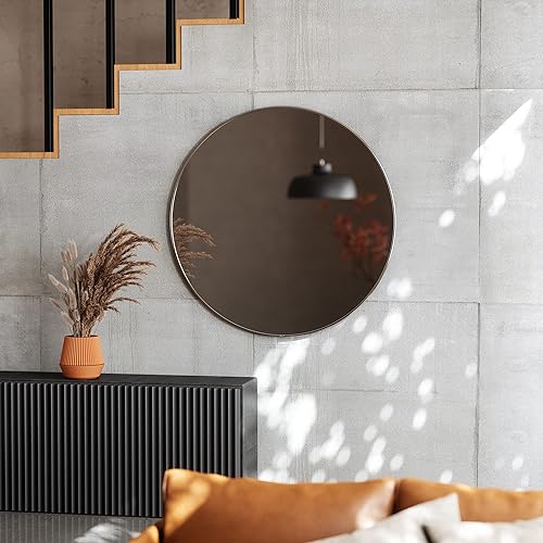 Vista 53 de Umbra - Espejo con marco de goma para entrada, de 18 pulgadas, color negro