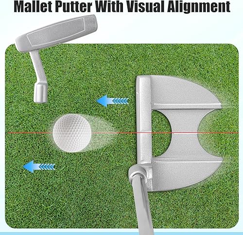 Miniatura 4 de Tangkula 9 Pieces Women's Complete Golf Club Set Right Handed, Includes 460cc Alloy Driver, 3# Fairway Wood, 4# Hybrid, 6#, 7#, 8#, 9# &amp; P# Irons,