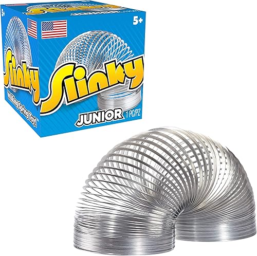 Miniatura 4 de Slinky Jr. The Original Walking Spring Toy - Paquete de 5 pequeños Slinkys de metal