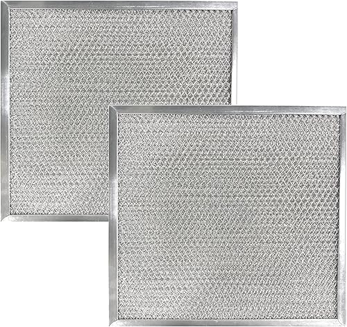 Air Filter Factory Filtro de ventilación de rejilla de aluminio para campana extractora de 11 x 11 x 0.37 pulgadas, paquete de 2