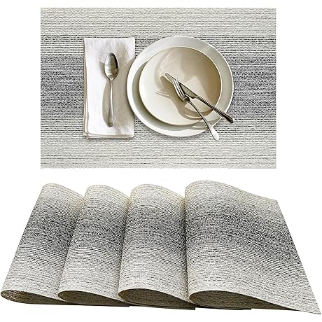 Woven Outdoor Table Placemats for Impeccable Dining Outdoors