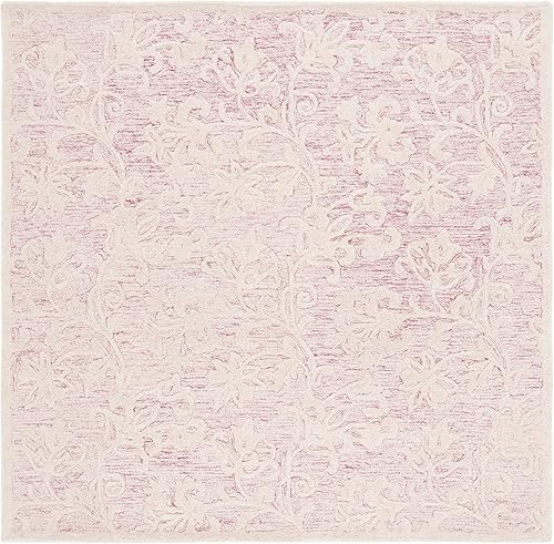 Miniatura 18 de MARTHA STEWART x Safavieh MSR3853U - Alfombra de lana contemporánea, hecha a mano, 5 x 8 pies, rosa/marfil