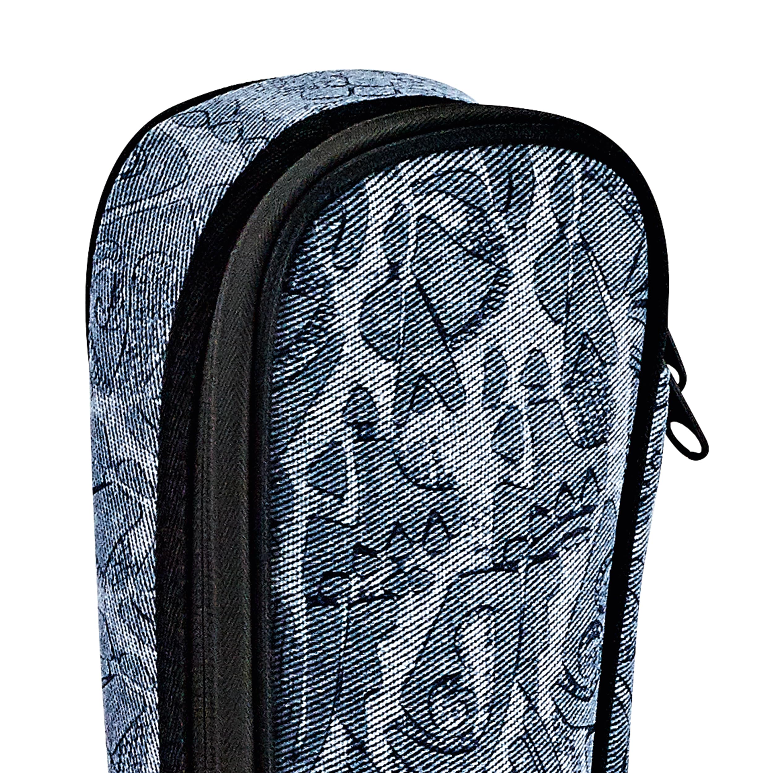Ortega Guitars Jean Ukulele Gigbag - Tenor Ukulele Tasche - Höhe 69 cm - Breite 24 cm - Mit Schultergurten - Baumwolle / Leinen, Blau (OUB-TE-BLJ)