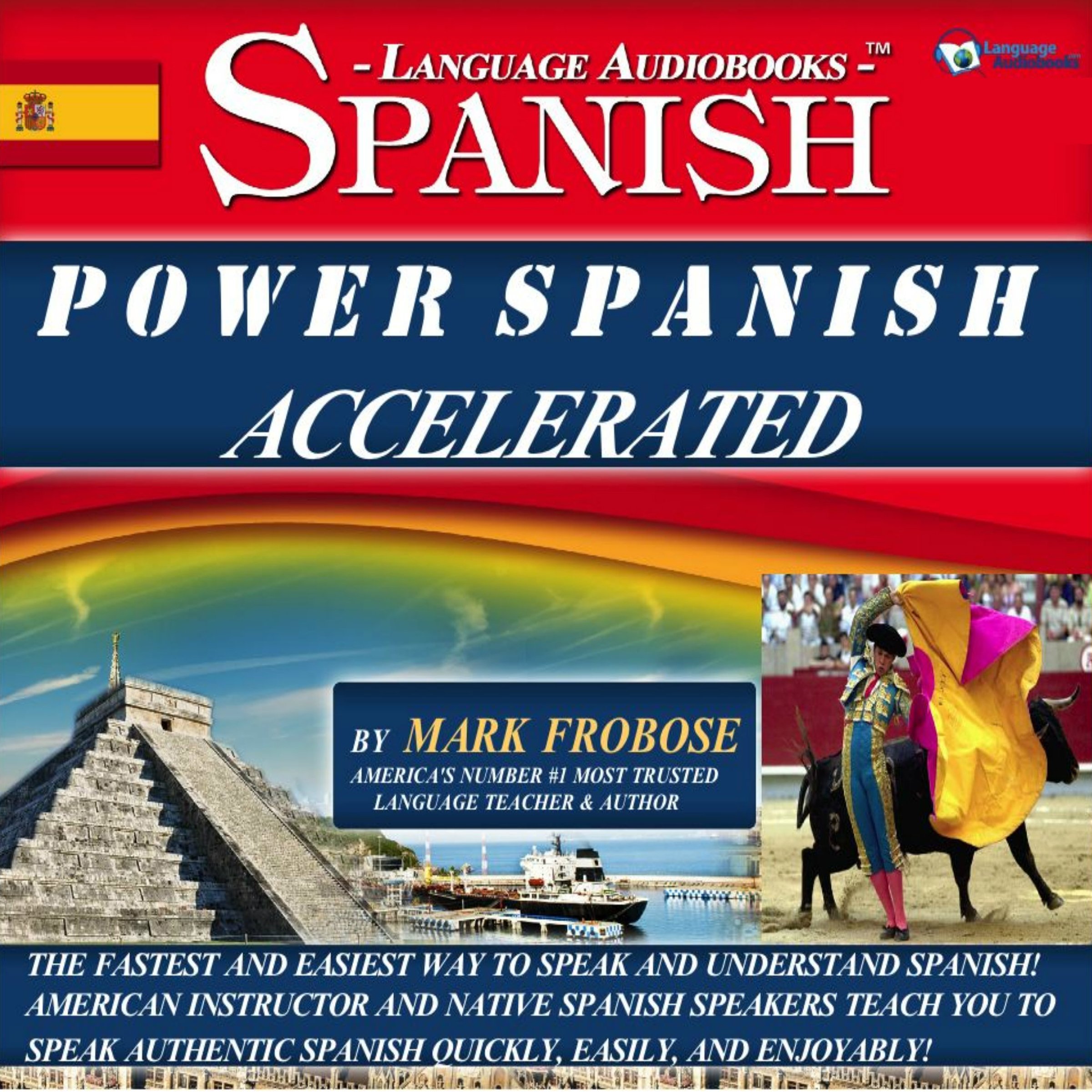 Cover art for Power Spanish I Accelerated - 8 One Hour Audio Lessons - Complete Transcript/Listening Guide (English and Spanish Edition)
