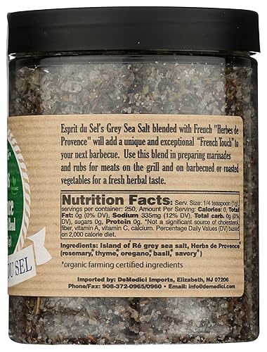 Miniatura 3 de Esprit Du Sel Mezcla de sal Herb De Provence, 8.8 Oz