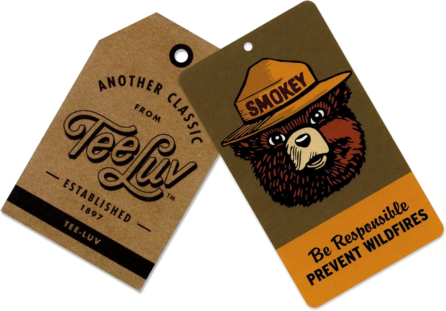 Tee Luv Smokey Bear Hat - Prevent Wildfires Smokey Bear Baseball Cap (Forest Green)