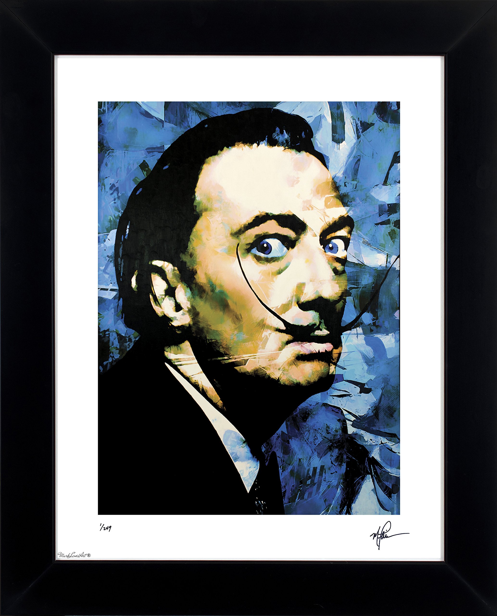 Salvador Dali Art Print Abstract Modern Artwork Signed Framed - 21 x 25 Wall Art AM