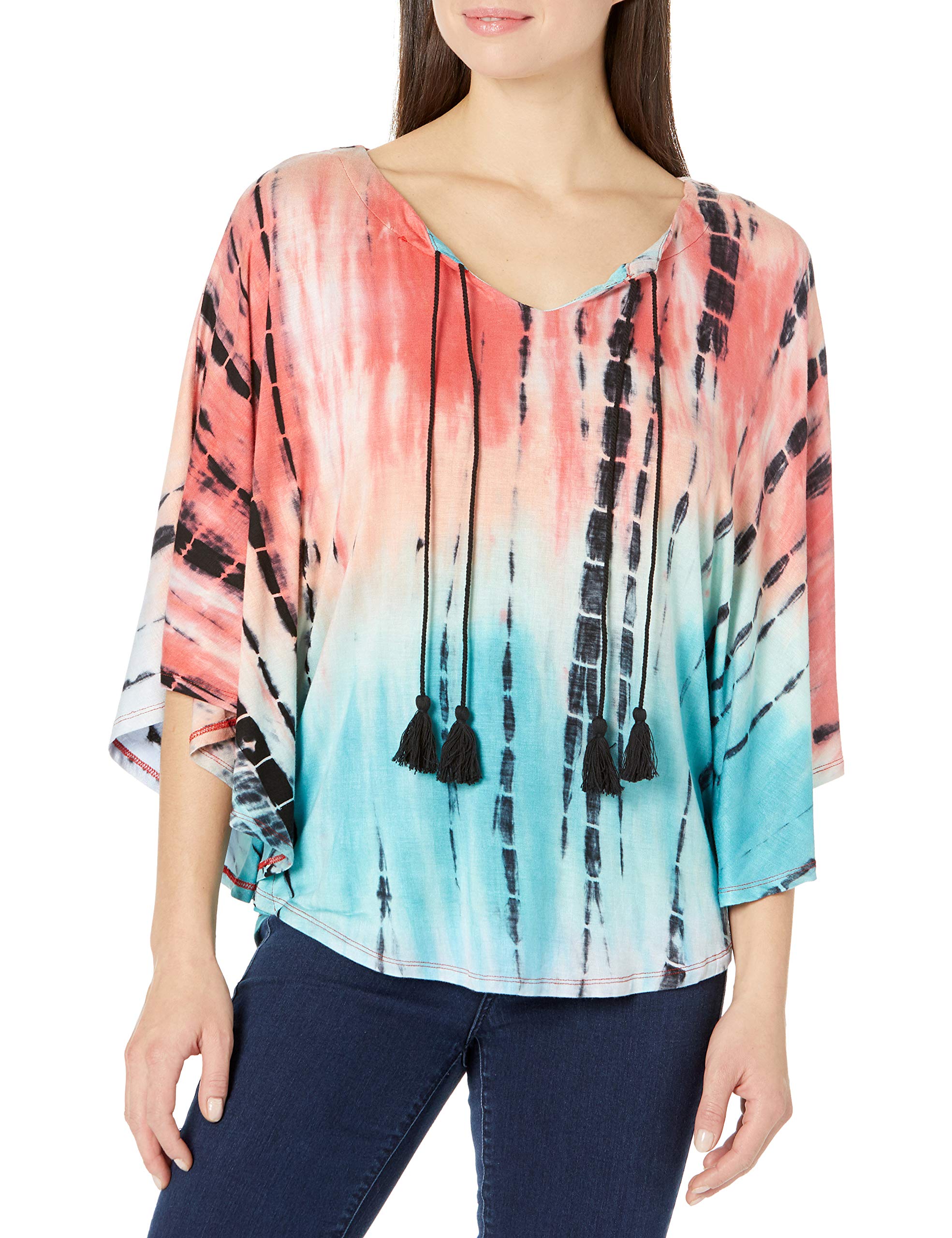 Seven7womens Tie Dye Circle Top Shirt (pack of 1)