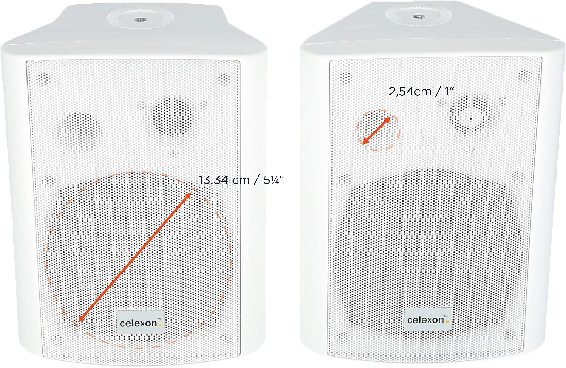 celexon Aktivlautsprecher-Set weiß 2x 30W Lautsprecher für PC Büro