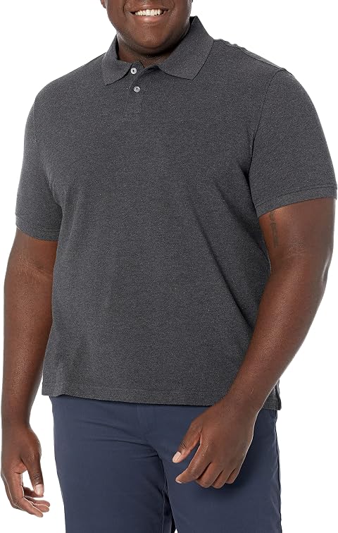 Amazon Essentials Uomo Polo in piqué di Cotone Slim