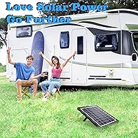 Vista 7 de POWOXI - Cargador de batería solar mejorado de 20 W y mantenedor, controlador de carga PWM de 3 etapas inteligente externo, kit de carga por goteo