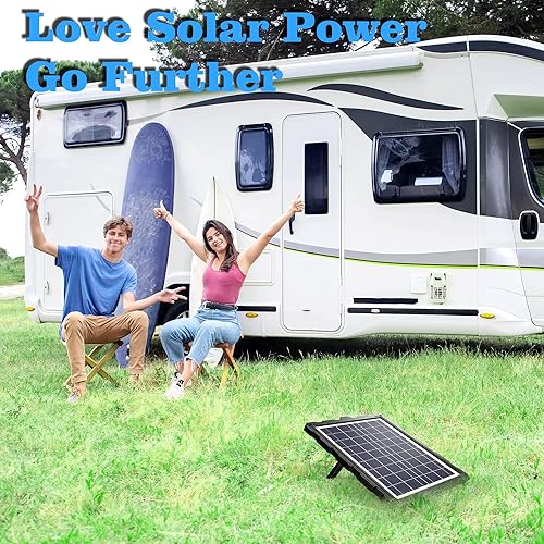 Miniatura 7 de POWOXI - Actualizado-20W-Solar Batería-Cargador-Mantenedor, controlador de carga PWM externo inteligente de 3 etapas, kit de carga de goteo de panel