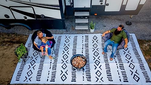 Miniatura 6 de Glamplife Alfombra reciclada impermeable para caravana, alfombra de exterior de 8 x 16 pulgadas para camping  Alfombras de exterior para patio