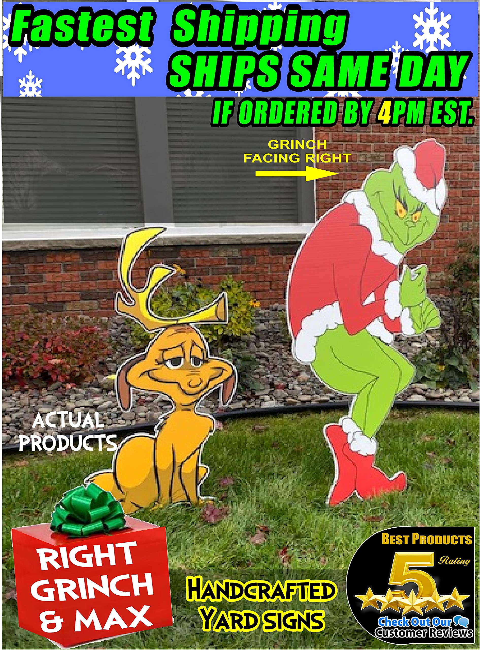 Buy Grinch Stealing Christmas Lights Right Facing + Max The Dog Fast Online at desertcartUAE