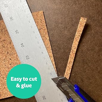 Flipside Products Cork Roll 4' x 24' x 6MM - DIY Bulletin Board, Wall Accent, Dart Board Backing - Environmentally Friendly, Self-Healing Cork