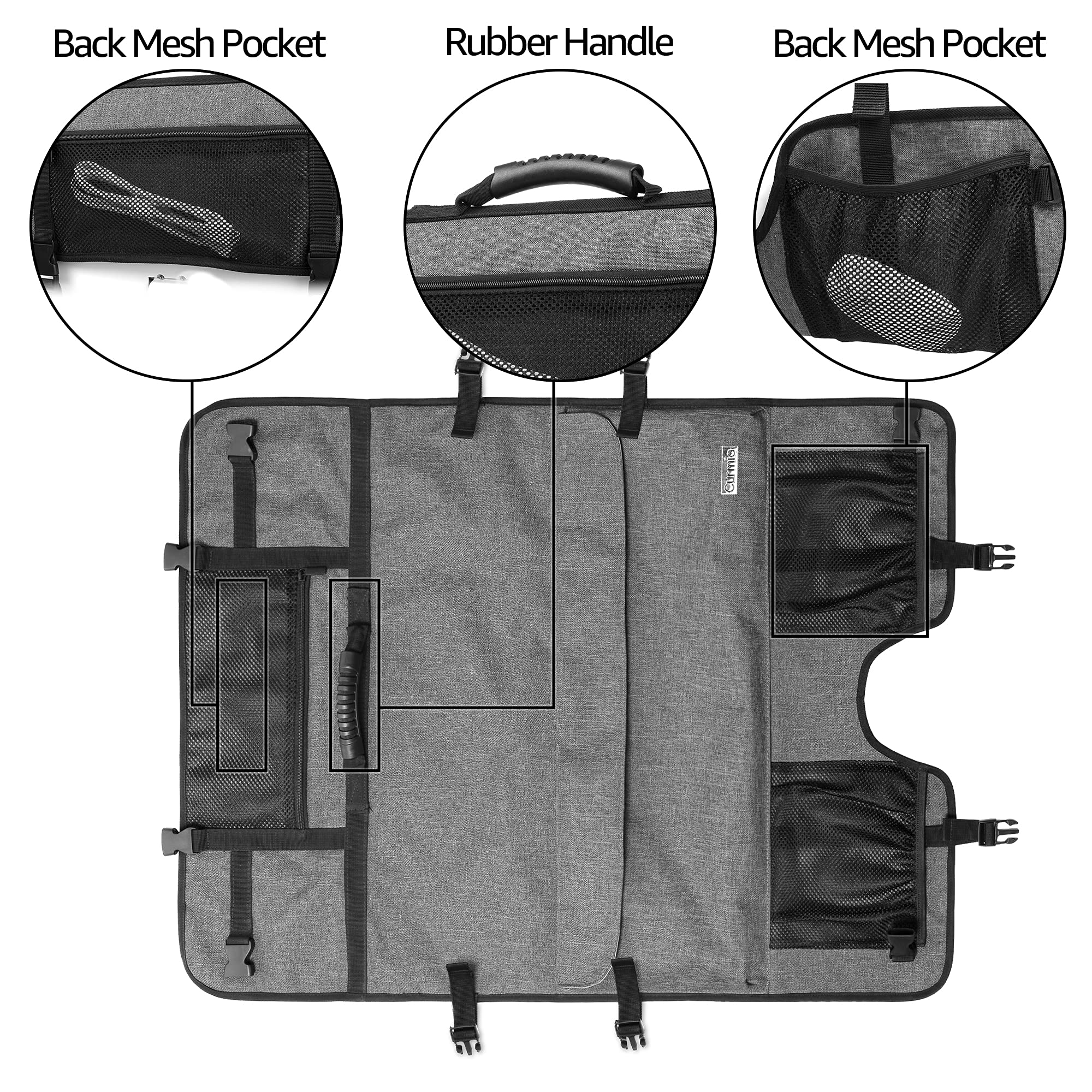 CURMIO Bolsa para iMac 24", Funda para iMac 24", Bolsa de Viaje para Ordenador de iMac 24", Funda de Protectora para iMac 24",Gris