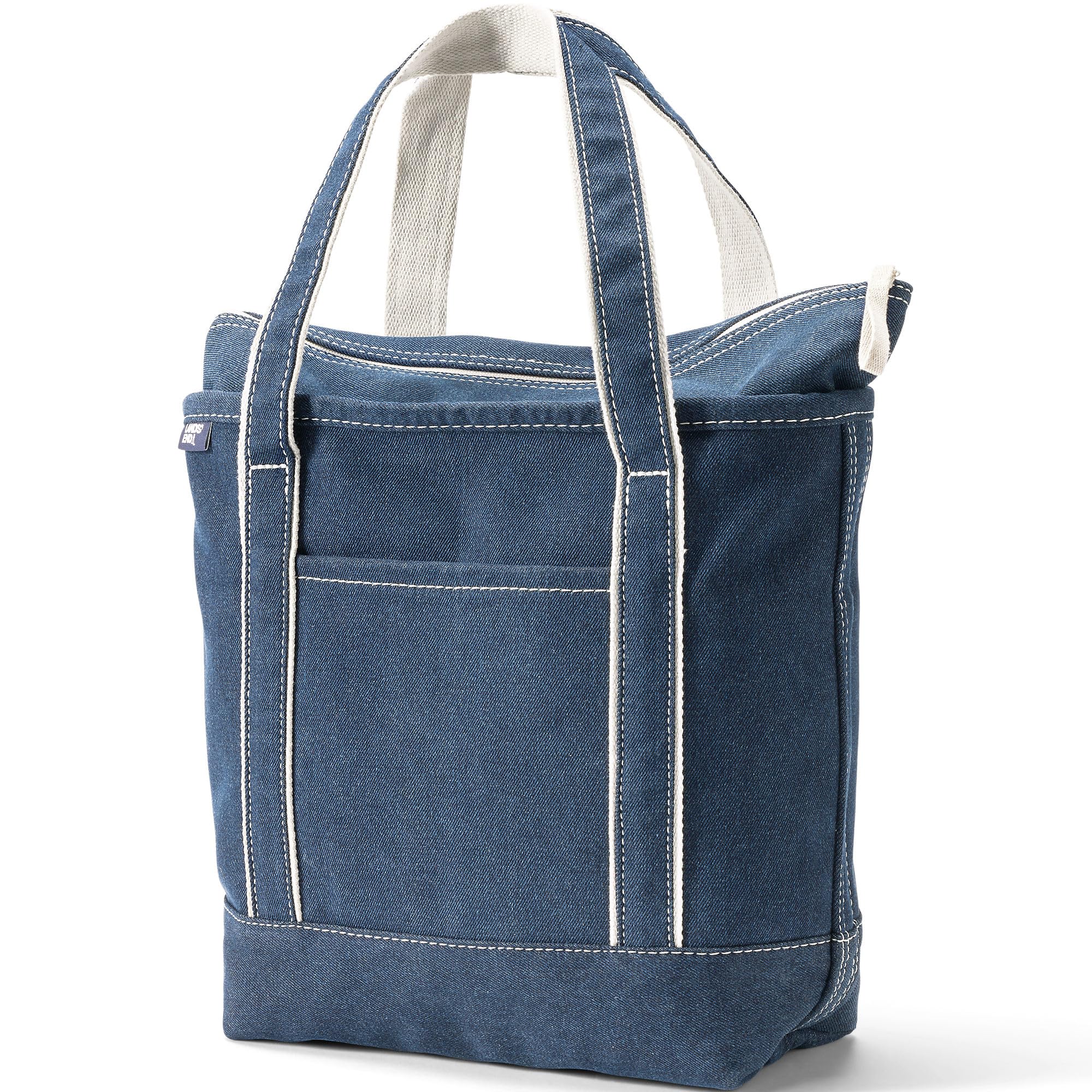 Lands' End Zip Canvas Tote