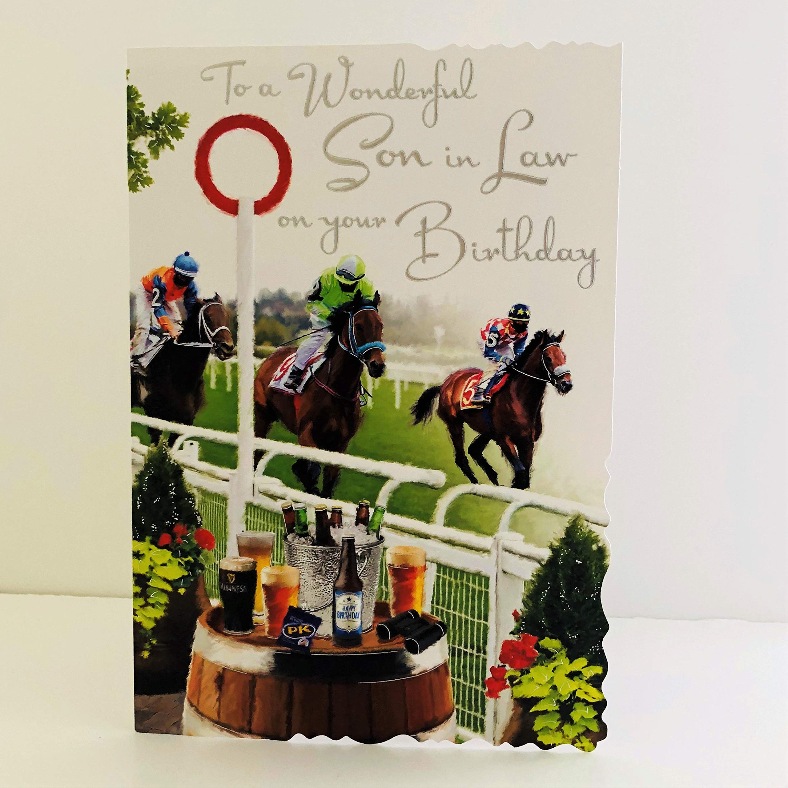 Jonny Javelin Special Son In Law Happy Birthday Card - Beer