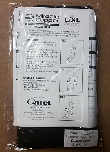 Miniatura 2 de Miracle Copper Socks (Extra Firme) por Ontel (GrandeExtra Grande, 2 Pares)