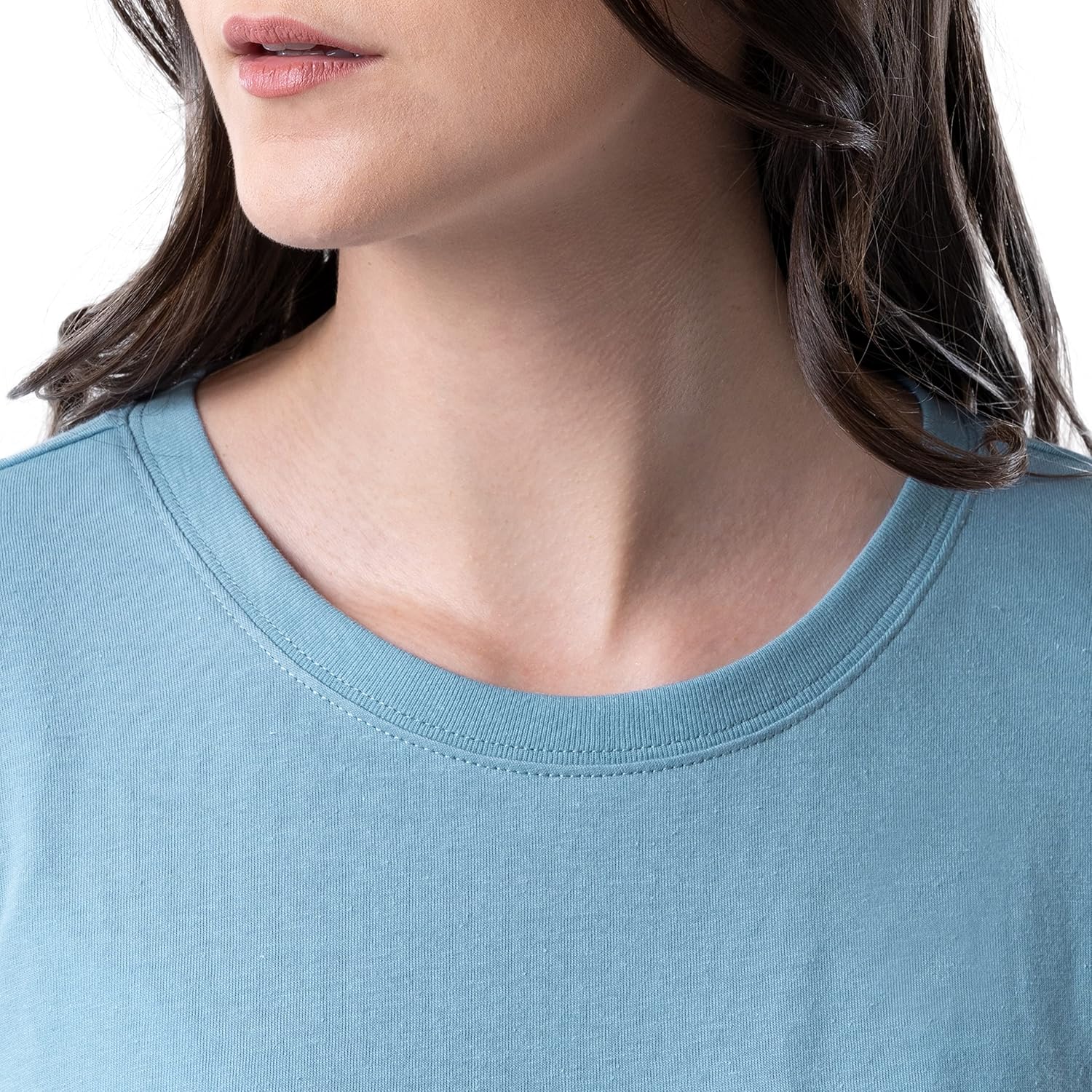 Wrangler womens Short Sleeve Crewneck Pocket Sleepshirt - Image 3