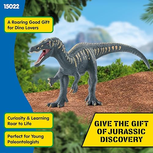 Vista 36 de Schleich Dinosaurs - Figura de juguete realista grande de Tarbosaurus – Figura de acción de mandíbula móvil de dinosaurio prehistórico, gran juguete