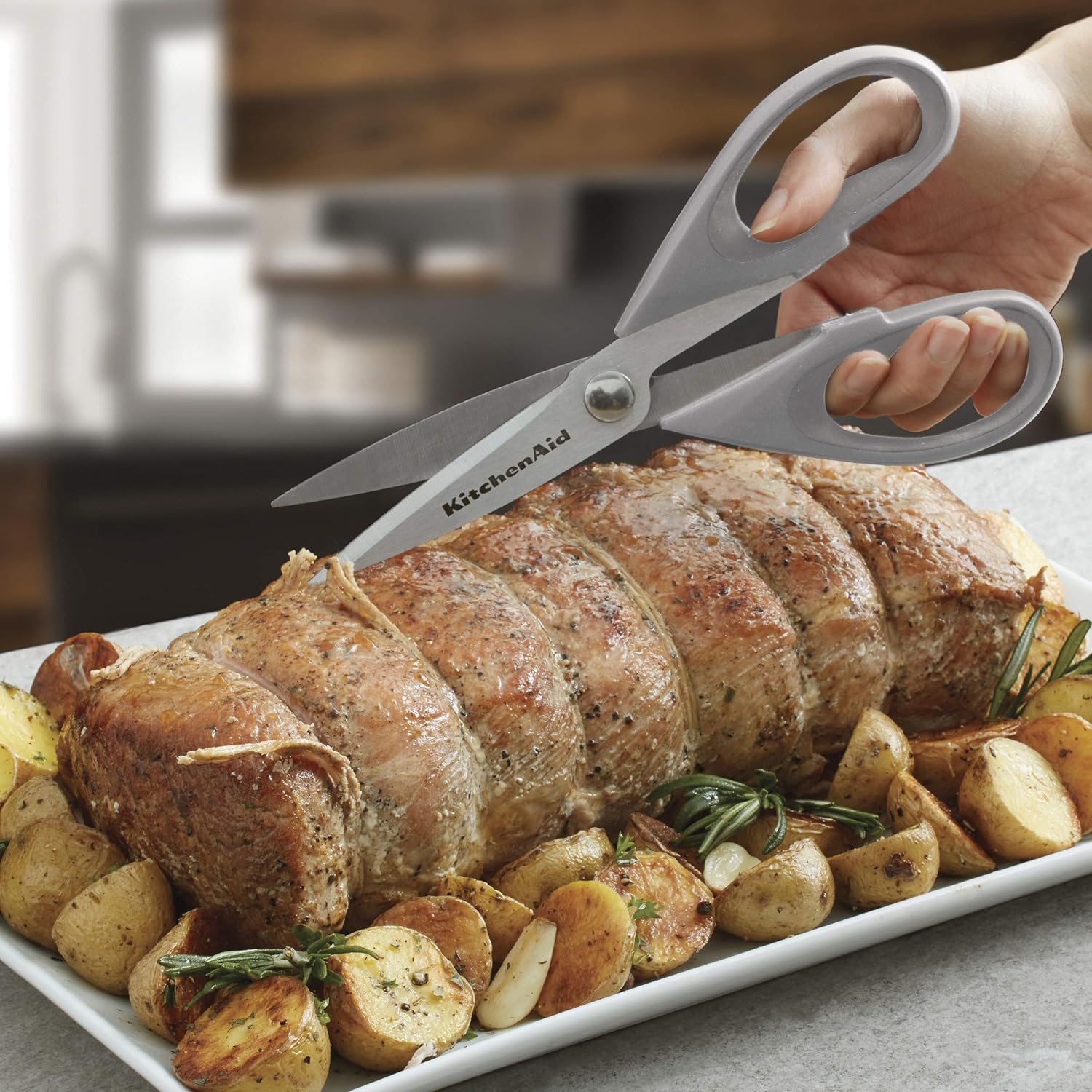 Get Discount Offer KitchenAid All Purpose Shears with Protective Sheath, 8.72-Inch, Gray