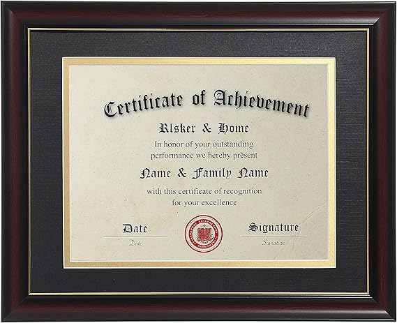 Cornice Per Diploma Elsker & Home - Legno Ciliegio Classico 22x30,5 Cm